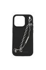 Layered Chain Strap Phone Case [ Black ]