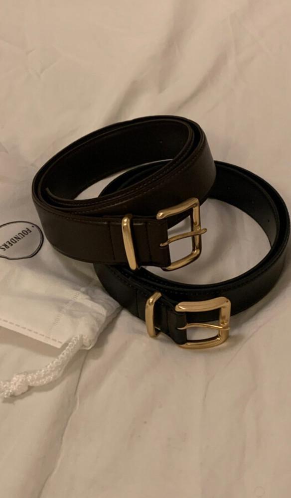 [브라운 블랙 당일배송] founders 파운더스 쿼드 벨트 여성 스퀘어 이너프