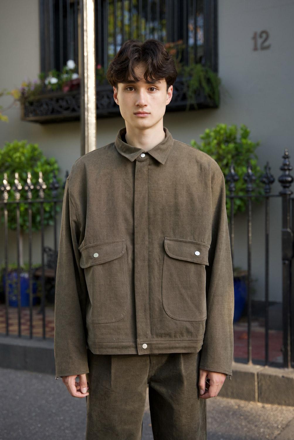 WORK BLOUSON (OLIVE GREEN)