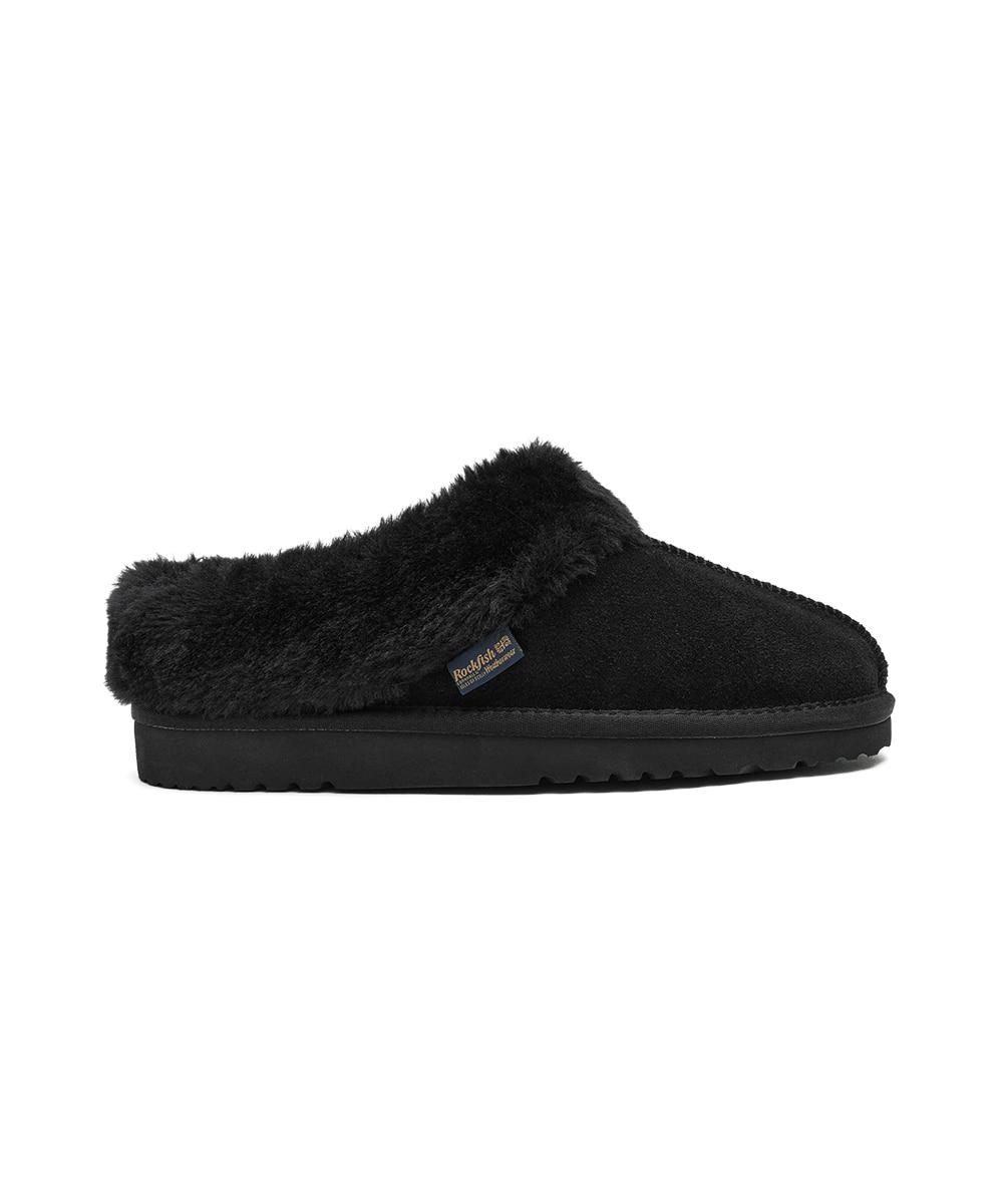 ORIGINAL WINTER FUR MULES - BLACK