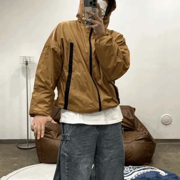 (3COLOR) 테이프밀리 윈드브레이커 (바람막이, 바막, 아노락, 고프코어, 간절기아우터)