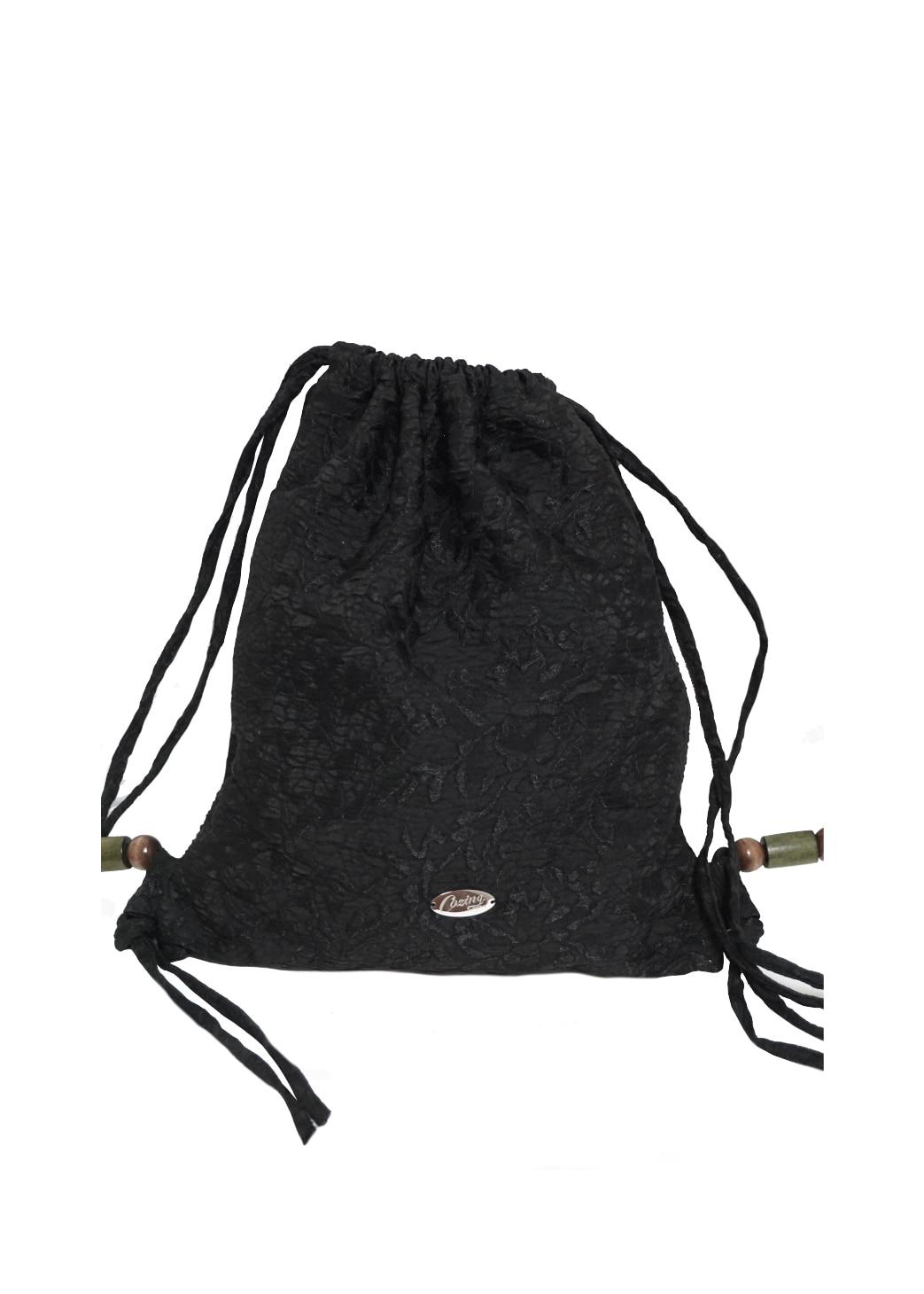 코징 Jacquard string bag_black - 위시버킷