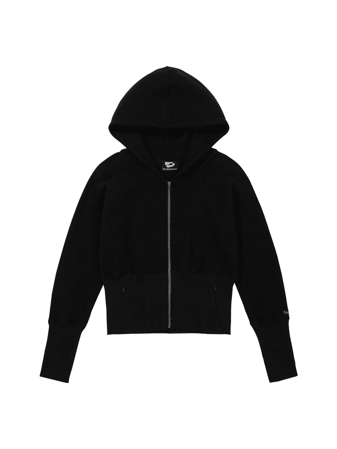 Crop Hoodie Black