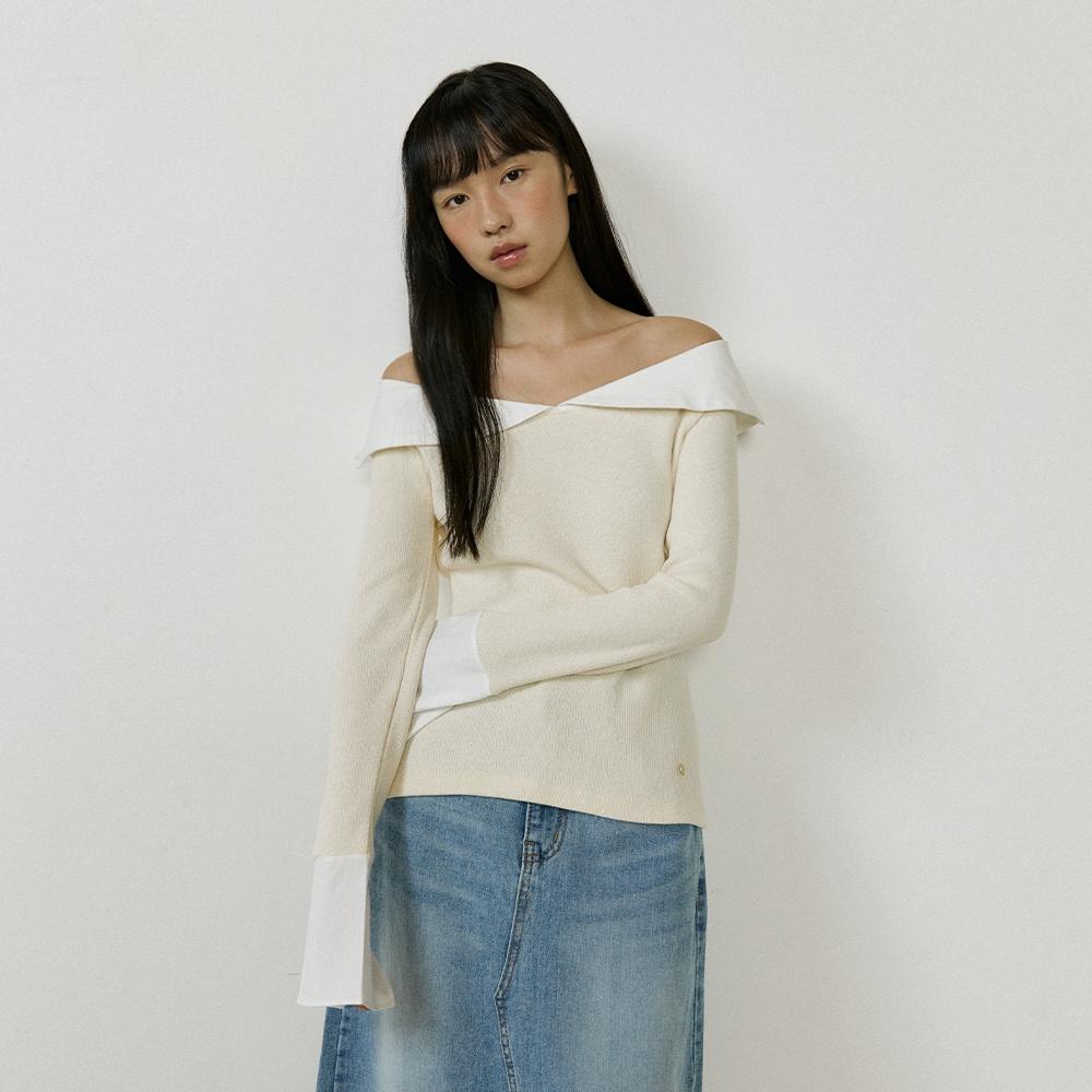 Sailor Collar Sleeve (ivory)
