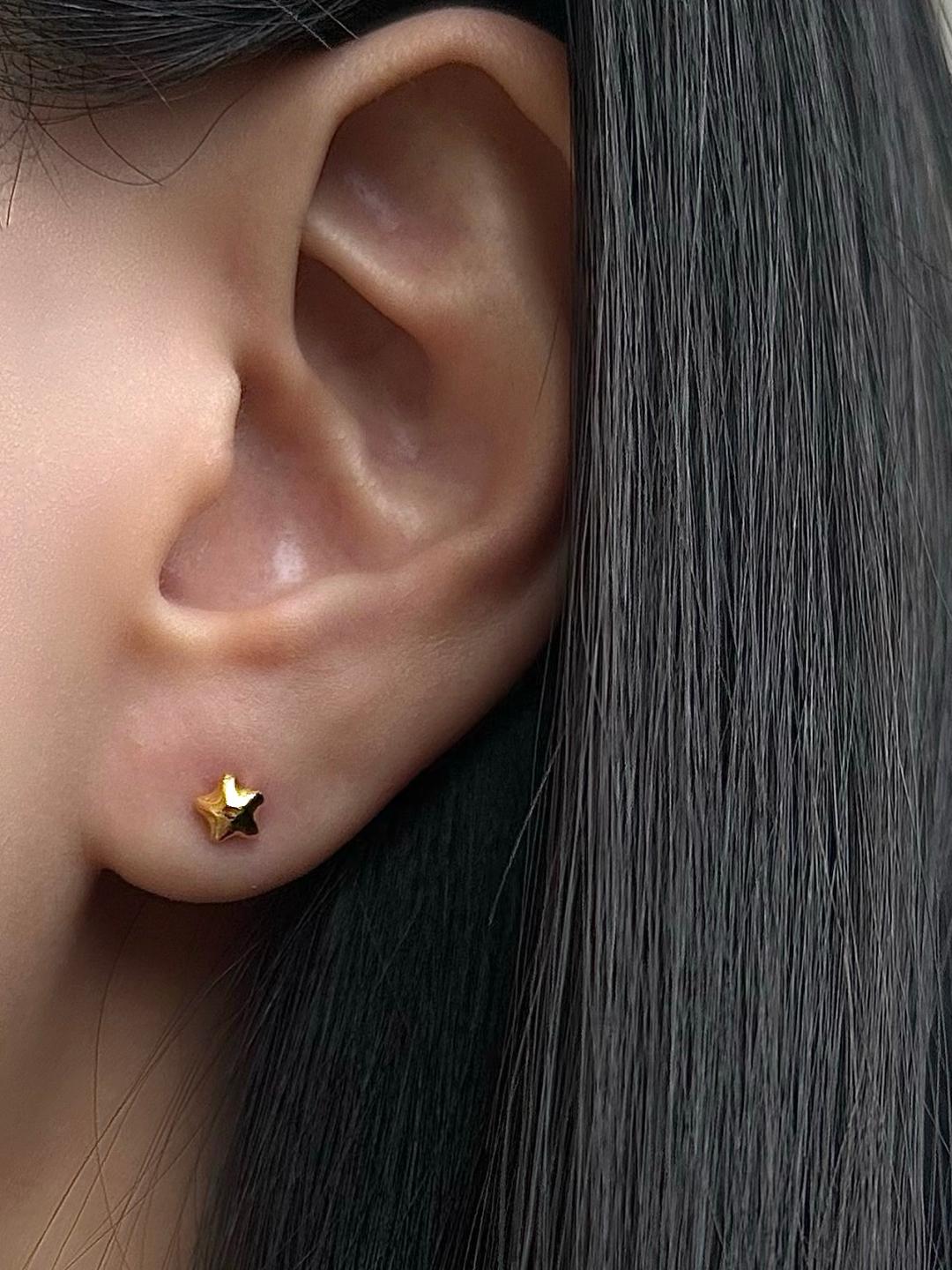 [Drawing Series] Gold Earrings
