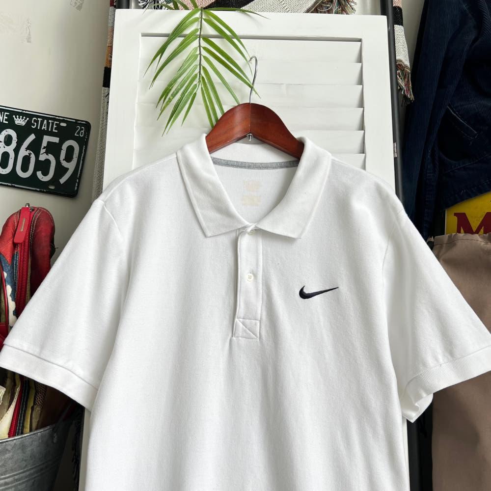 [S]나이키 헤리티지 화이트 PK 티셔츠