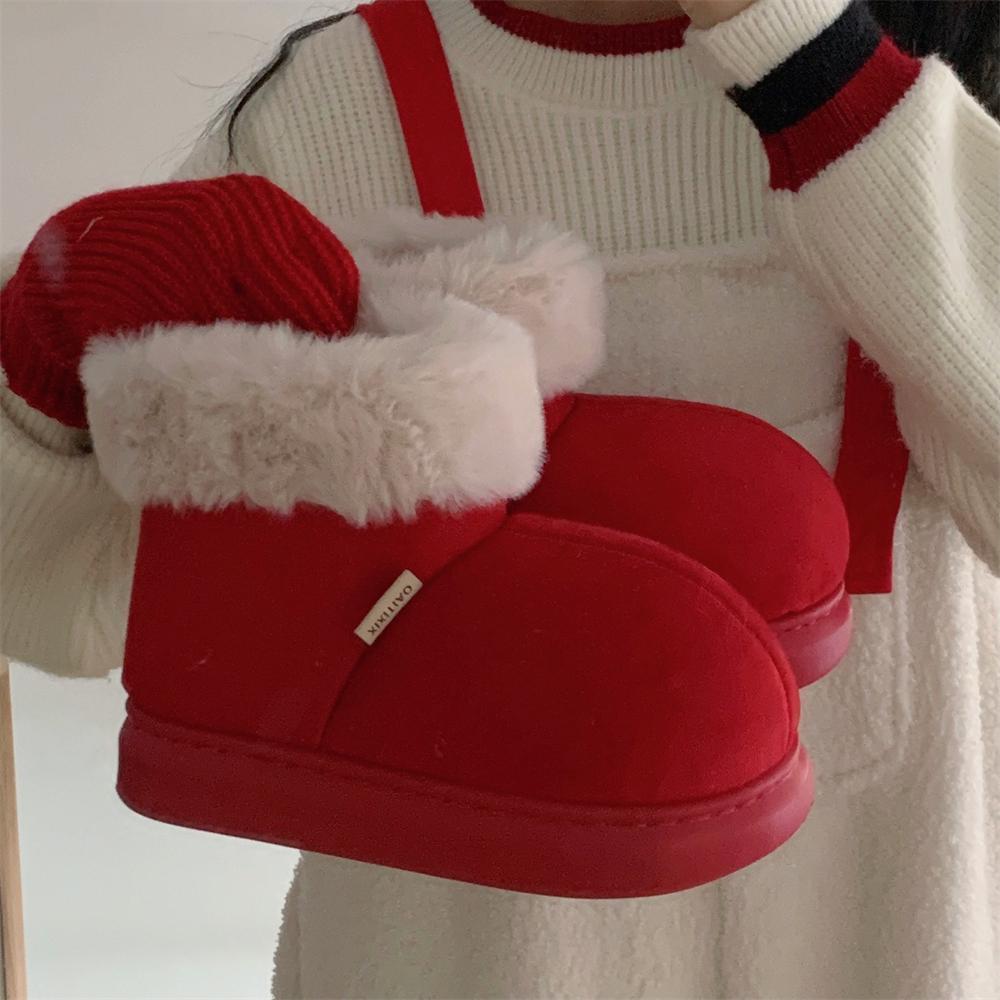 수심 Cuddly Boots(4 color) 커들리 부츠 숏 겨울 귀여운 털슬리퍼