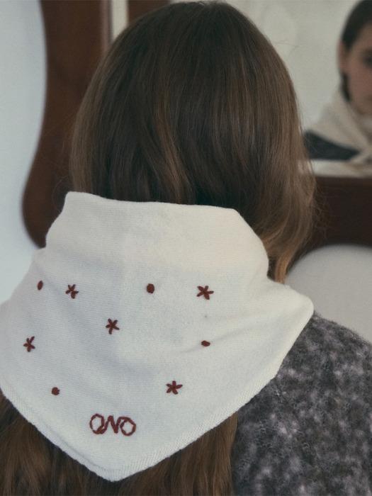 [시은PICK]Dear Heart Knit Kerchief_Ivory(OC25-KN21)