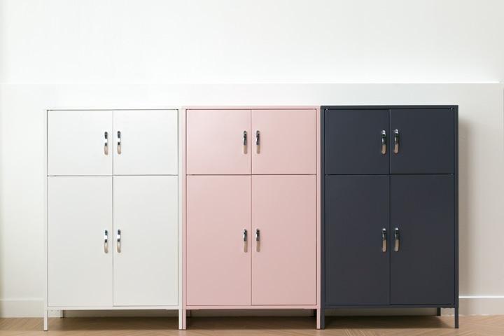 블랑 철재 캐비닛 다용도 수납장 3colors
