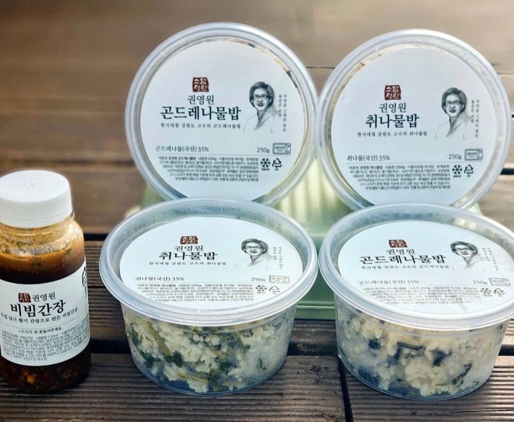 [소담정찬] 권영원 나물밥세트 (곤드레밥250g x 2개 / 취나물밥250g x 2개 / 비빔간장130ml) [원산지:국산(강원도 정선군)]