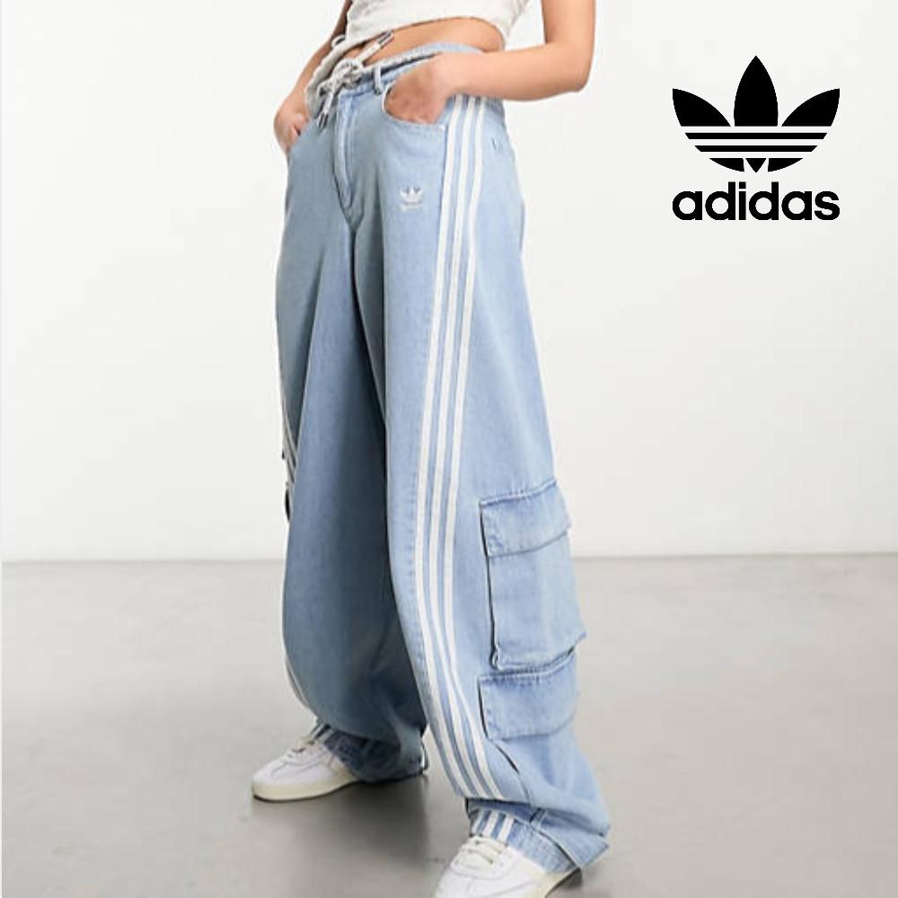 국내배송 아디다스 아딜레니움 아딜레니엄 삼선 카고 팬츠 청바지 데님 IV9344