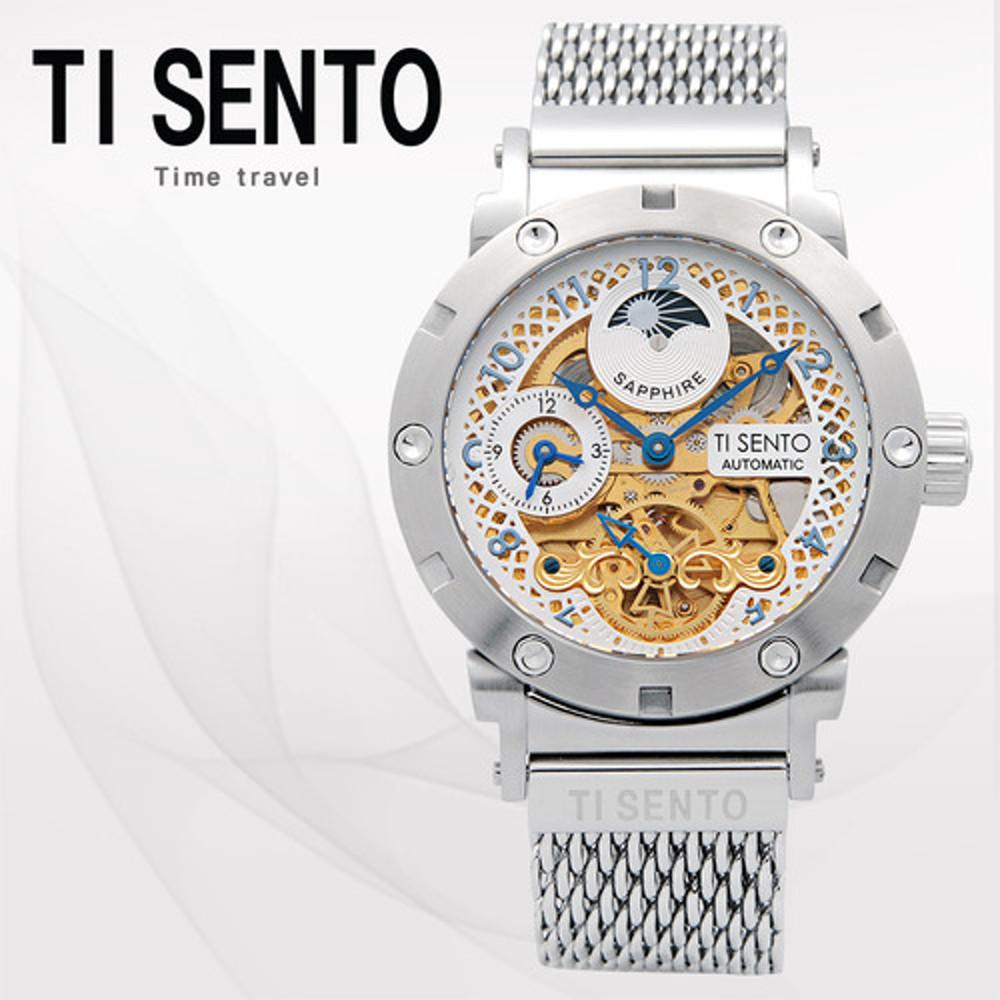 [티센토시게 TISENTO] TS50051WS 남성용 메탈밴드시계 [한국본사정품] [백화점A/S접수]