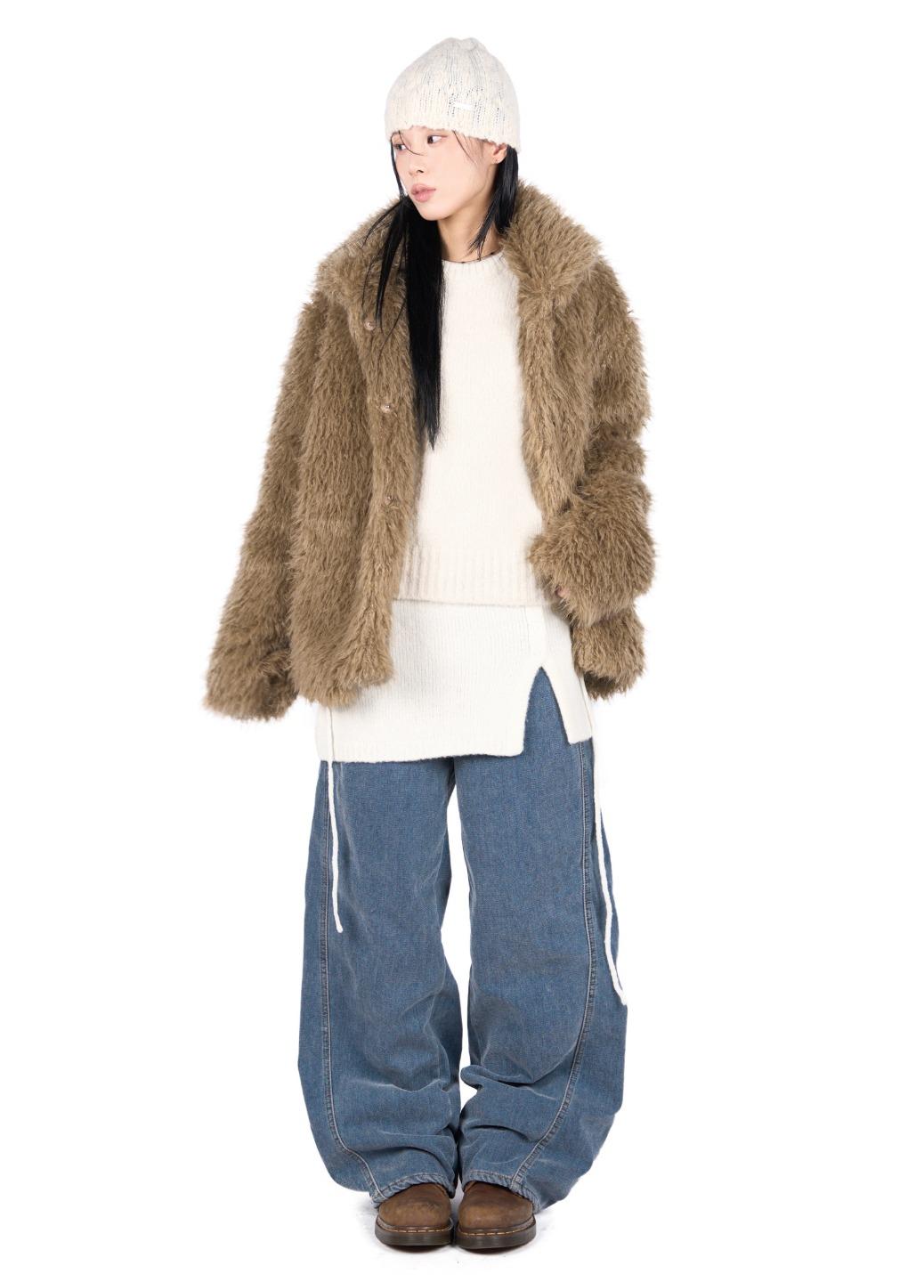WILD SHAGGY FUR COAT