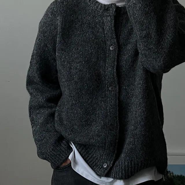 56 알파카 라운드 가디건 (6 COLOR)