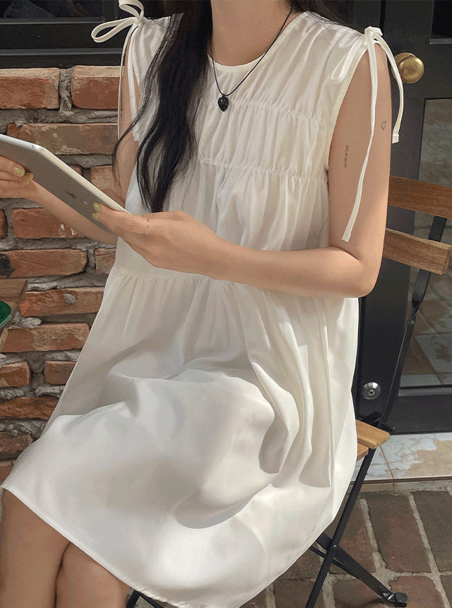 마린 셔링 원피스 - 2color