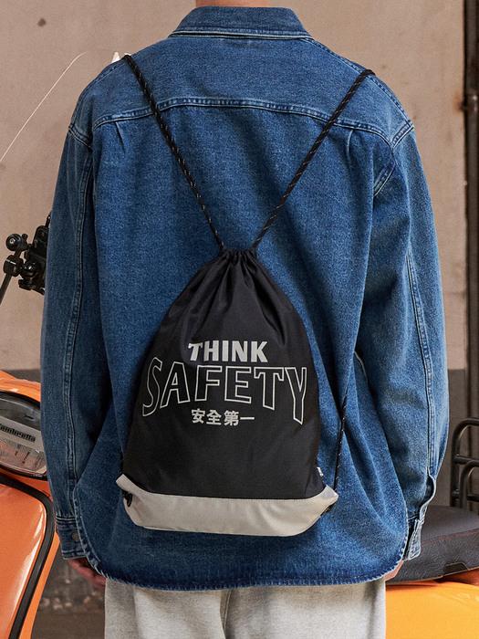 [HAZZYS PHIZ][RSG컬렉션] UNISEX 블랙 SAFETY 3M 리플렉티브 프린트 짐색