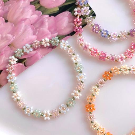 💚600건 돌파💚[1+1] 3탄 비즈 꽃팔찌+실반지