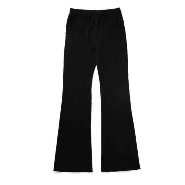 Relaxed-fit Flared Sweatpants (Black)