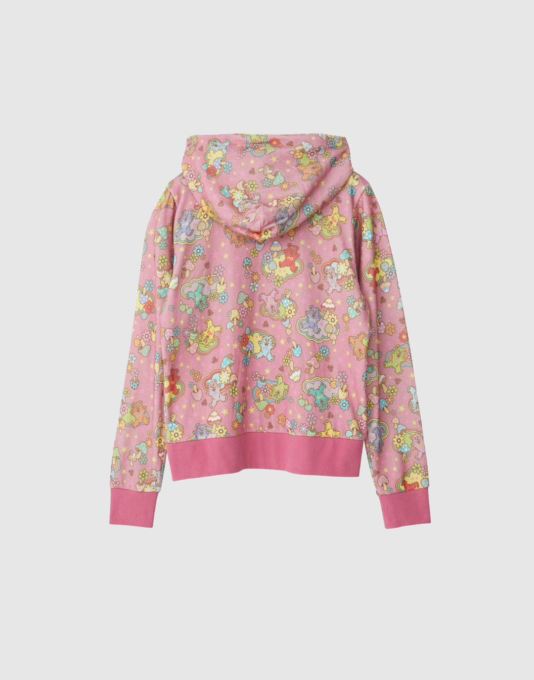 Fire Bear Dream Hood Zip-Up (Piink)
