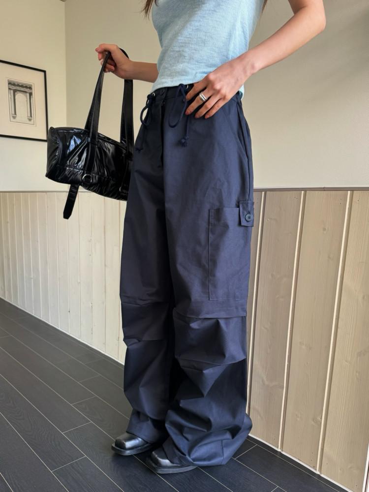 스트링카고포켓팬츠