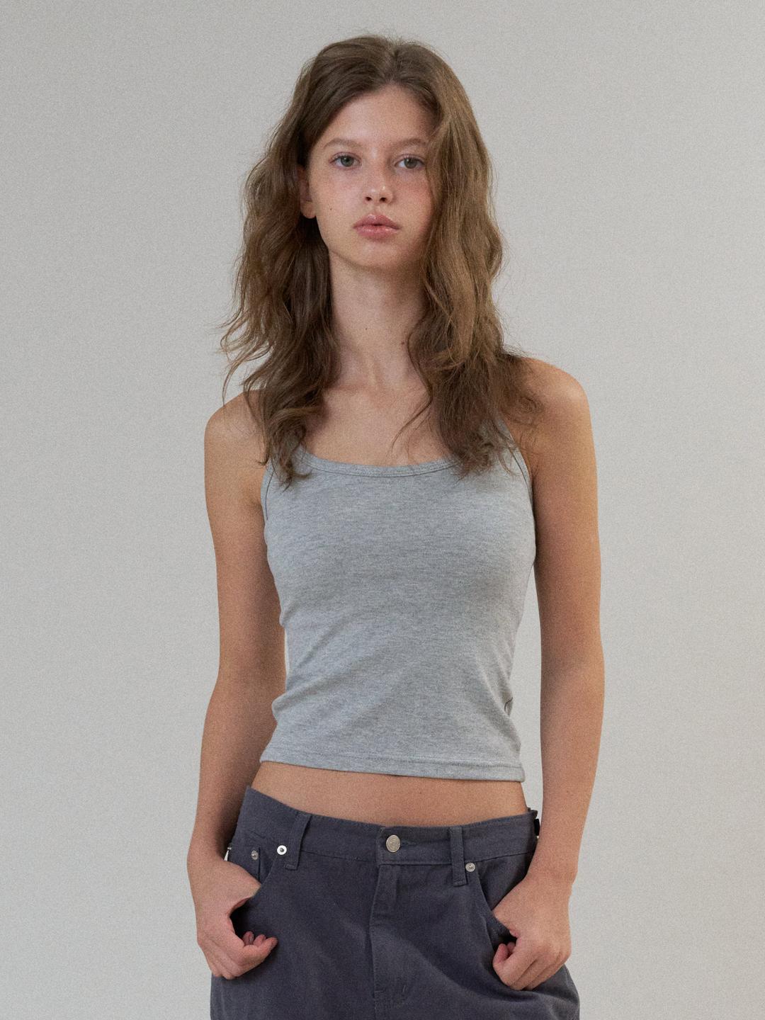 bare halter sleeveless (melange)