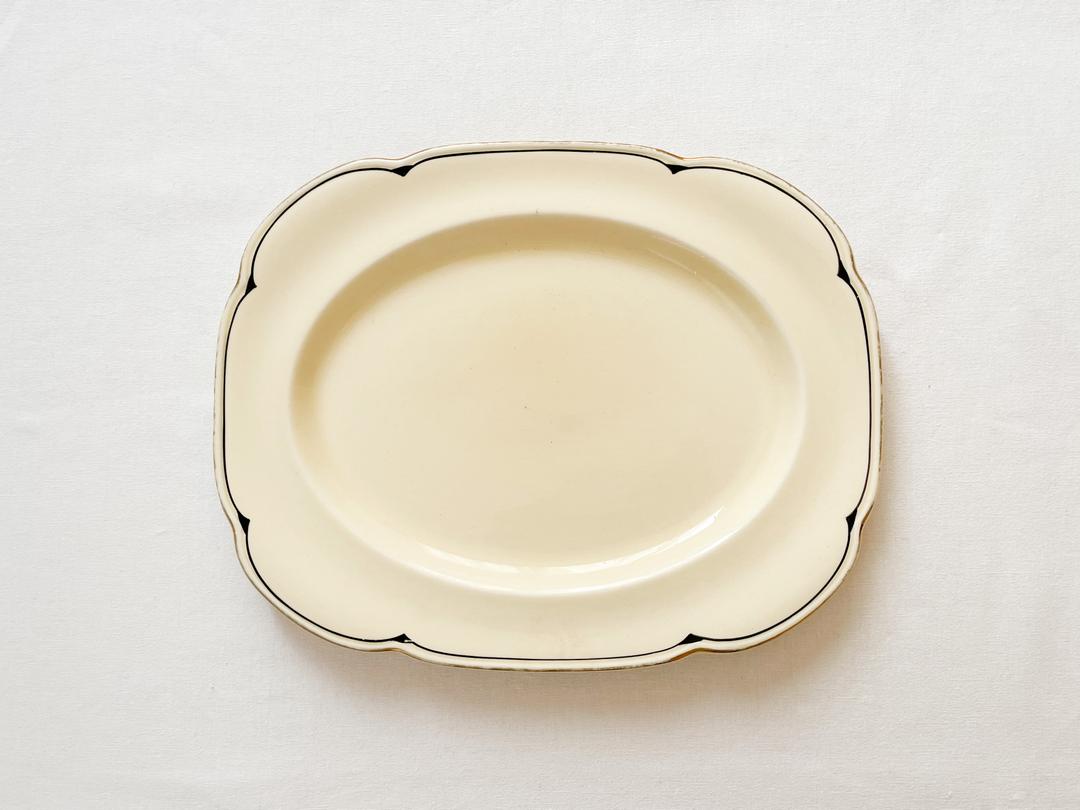 1920s woods ivory ware oval platter