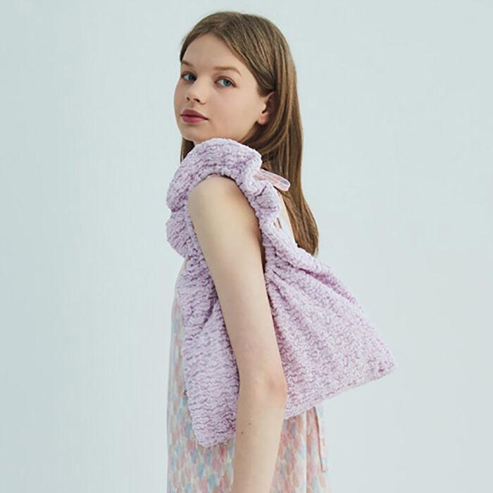 WRINKLED SHIRRING BAG_LAVENDER