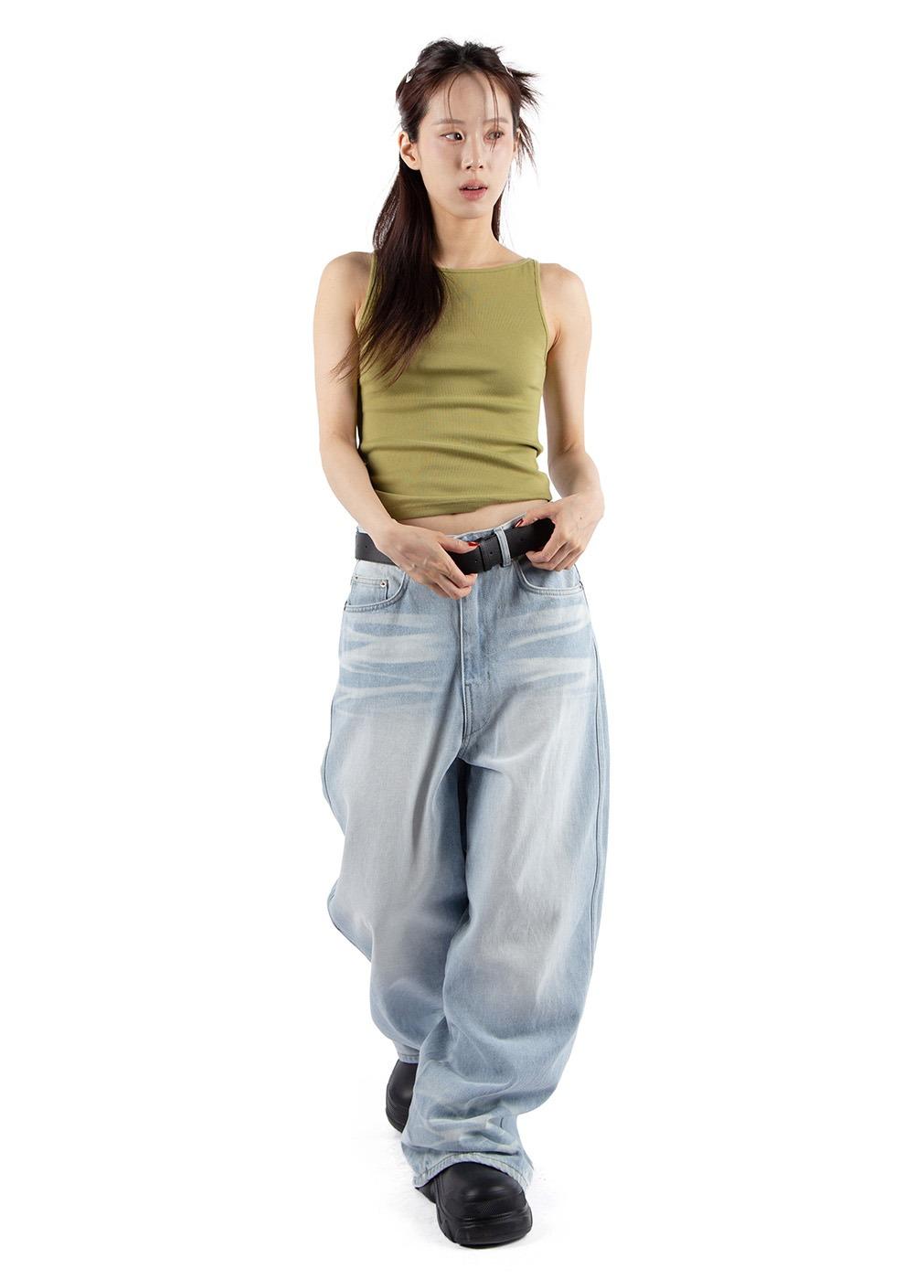 ICE BRUSH WIDE JEANS