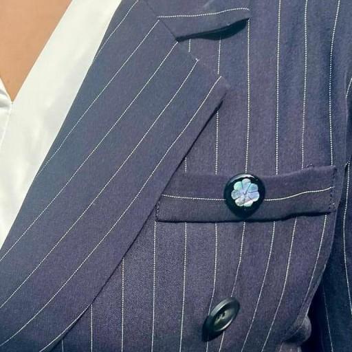 [트레디셔널] 자개 브로치 2종 (국화꽃 복숭아꽃)