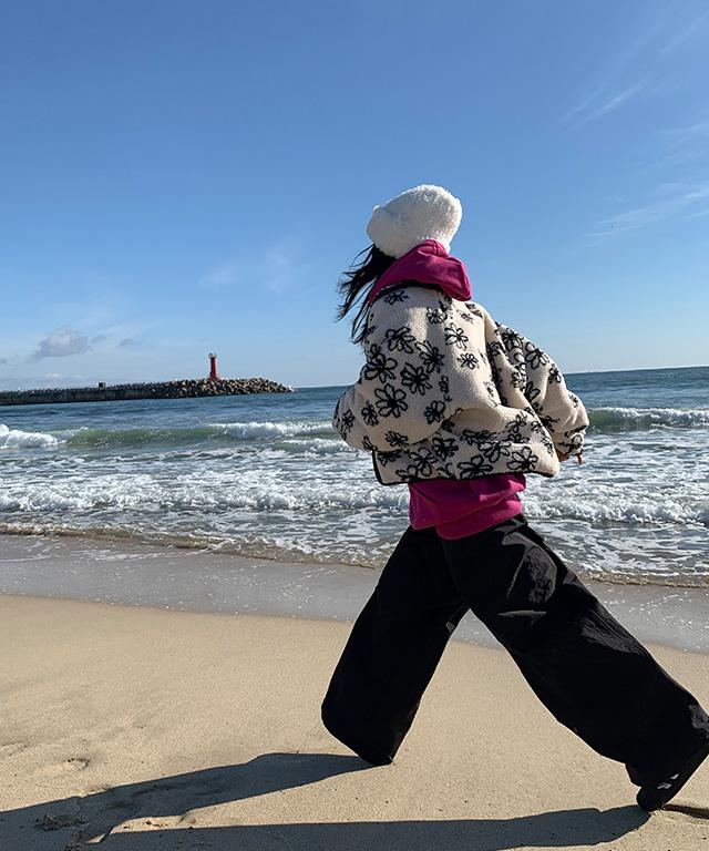 데일리쥬 [MADE] 스파이스 스트링 와이드 기모 트레이닝팬츠(공용, 세트 가능)