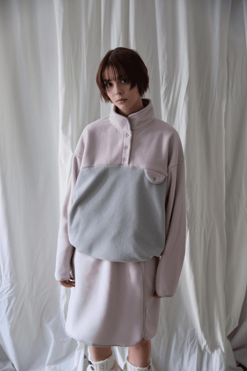 FLEECE BABY PINK FULL OVER