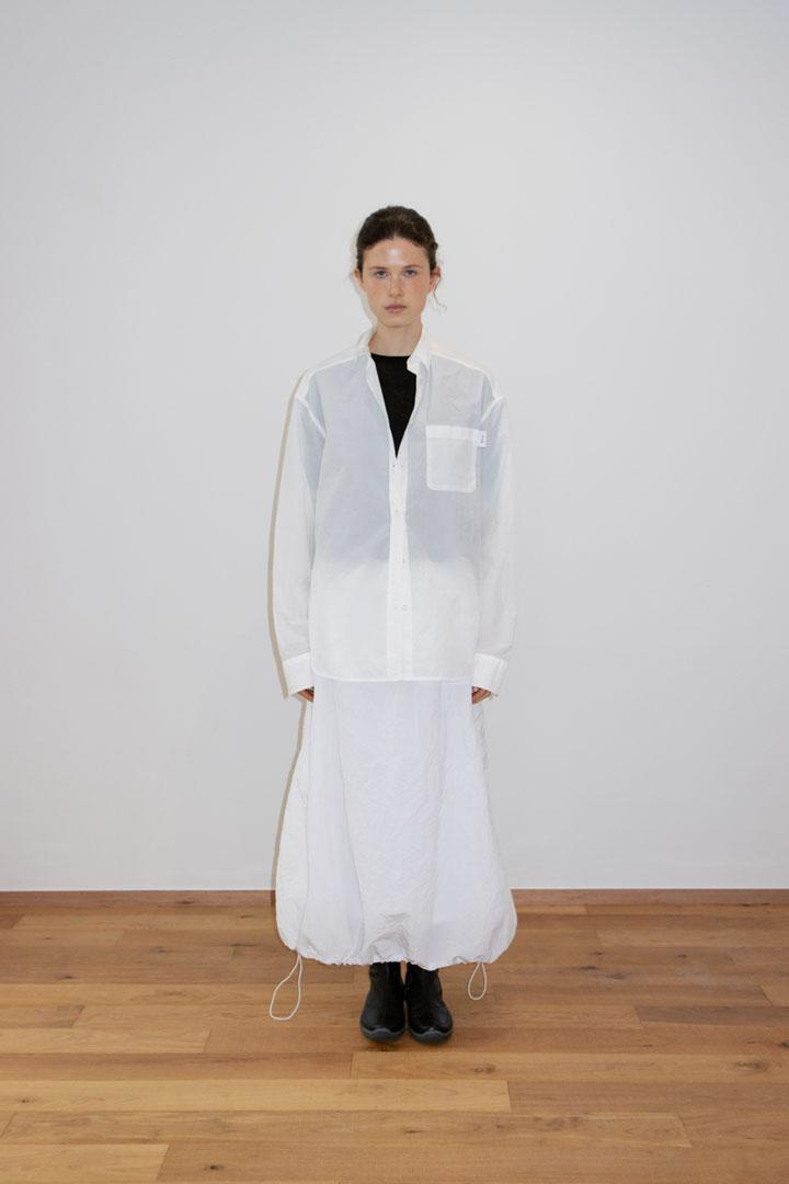 (SUSUMU) RECYCLED SEMO SKIRT | off white