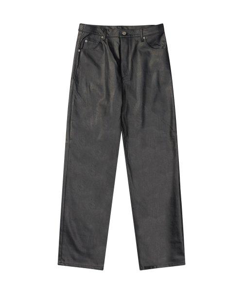 SUN SYMBOL FAUX LEATHER PANT