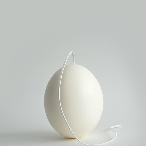 Ostrich egg candle