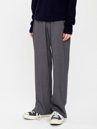 유니섹스 와이드 밴딩 슬랙스 p-6 grey