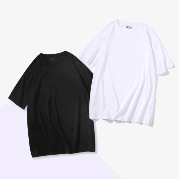 [80만장 달성] 튜브가공 목늘어남 없는 남녀 무지 9cm 긴 레이어드티 (4컬러)