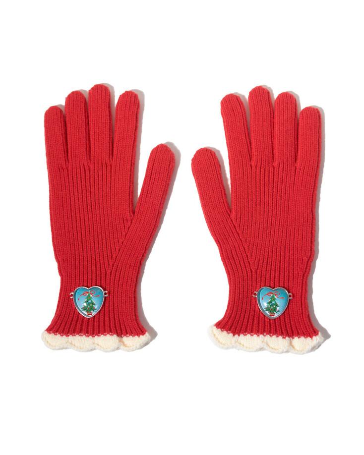 [선물포장] [당일 출고] PENDANT TOUCH GLOVES_RED
