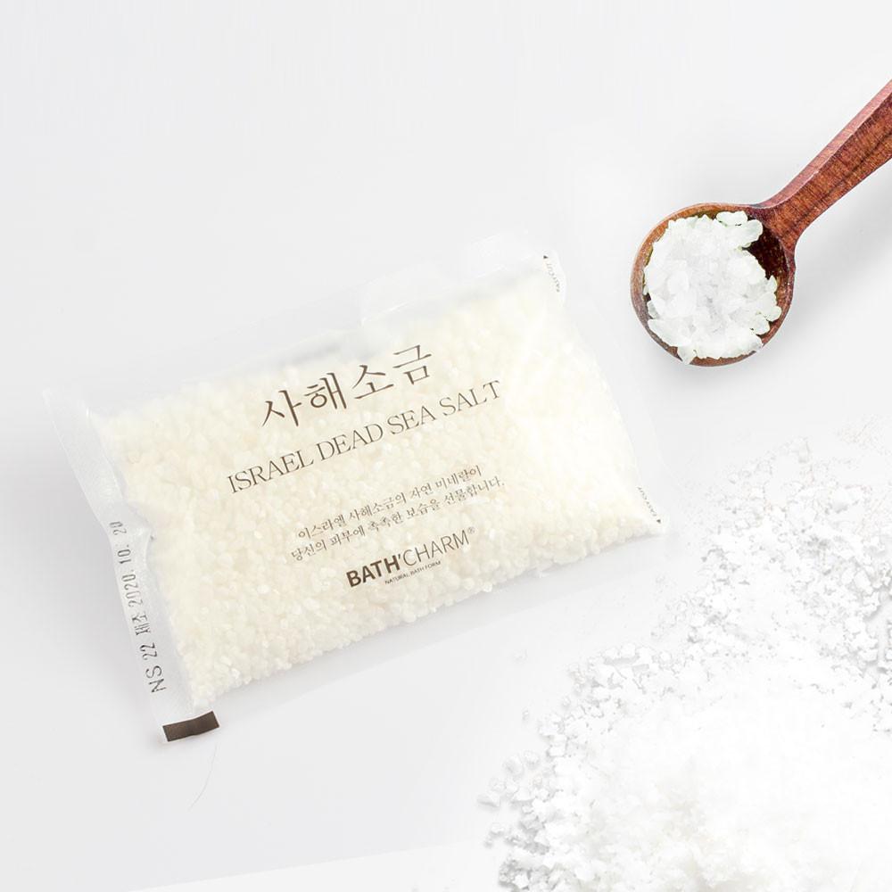 바스참 이스라엘 사해소금 100g 내추럴(굵은입자) 여행용 일회용 호텔입욕제 펜션입욕제
