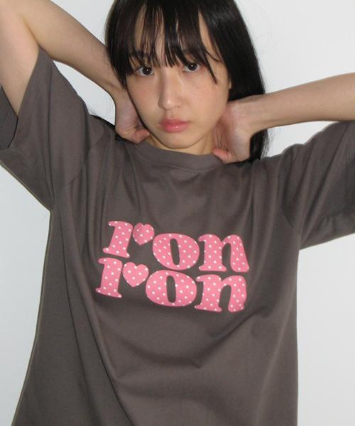 DOT LOGO BASIC FIT T SHIRT CHARCOAL