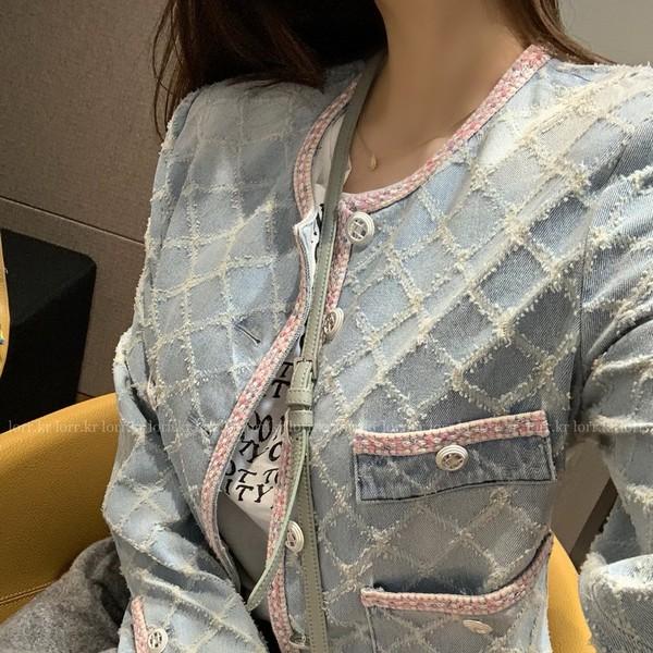 Coco pattern denim jacket (high quality)