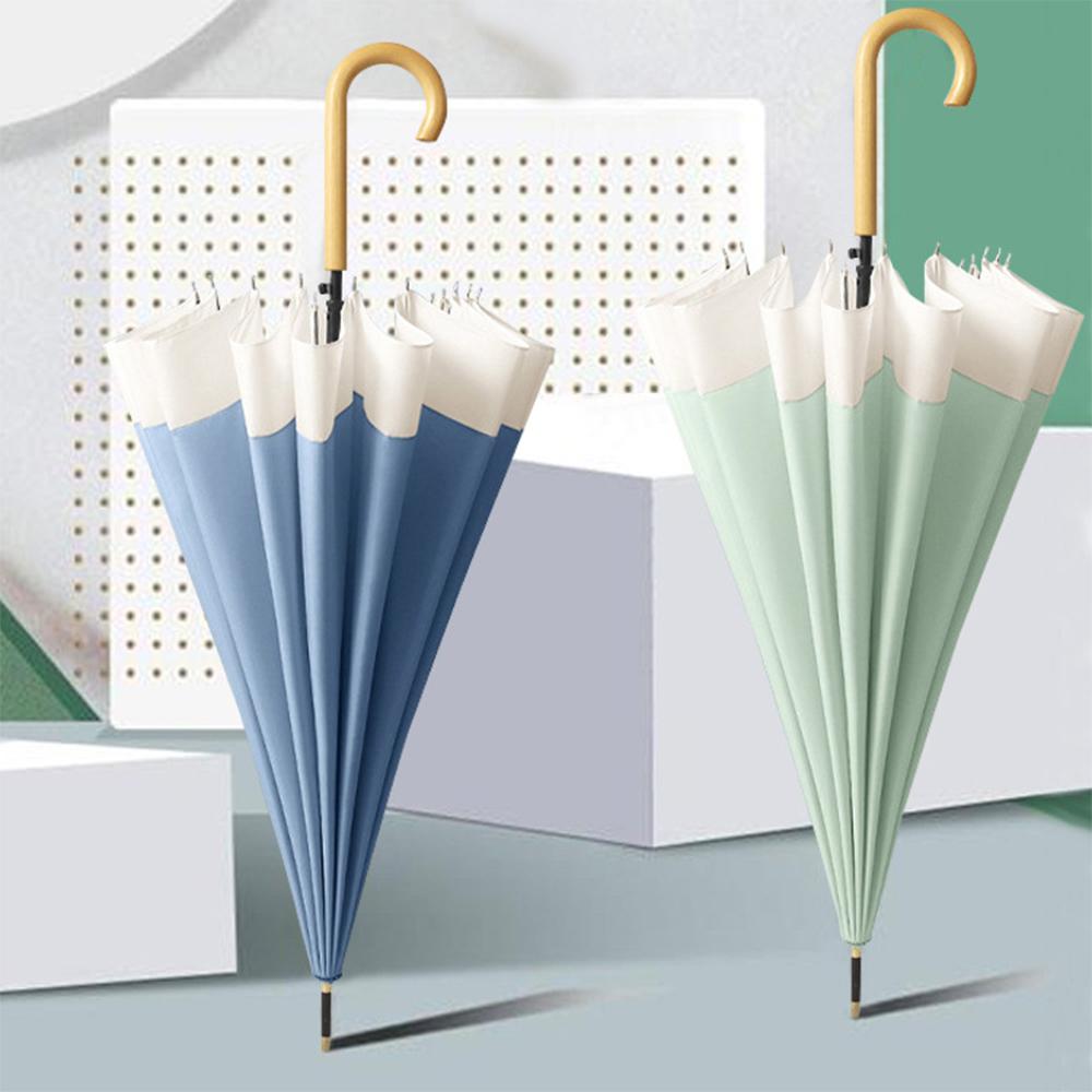 파스텔 투톤 소다 장우산 튼튼한 16살대 접이식 대형 우산 7color