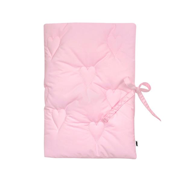 Heart Stitched Pouch (light pink/S,M,L)