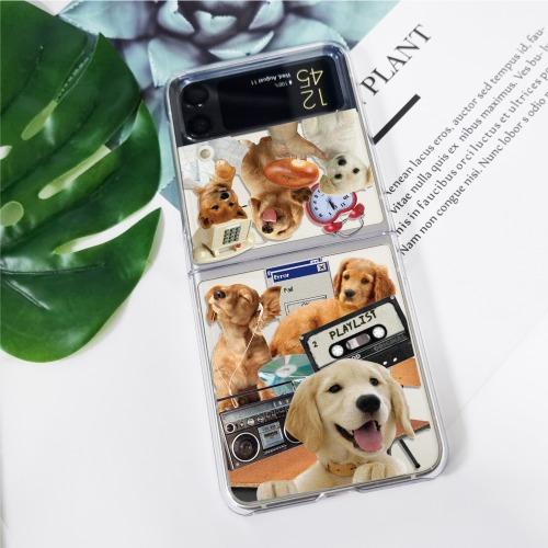 Z플립 클리어케이스 레트로독