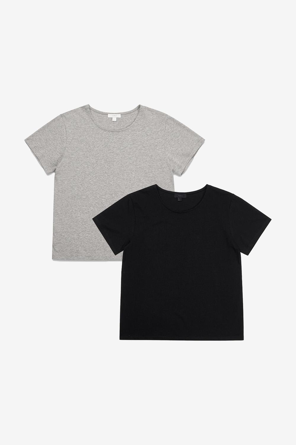 라운드넥 코튼 반팔T_(W)_(3COLOR)