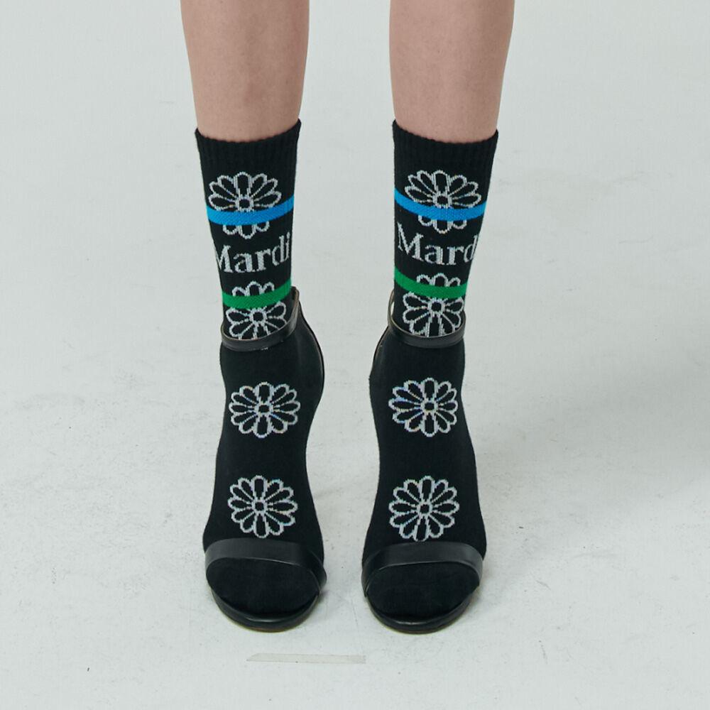 SOCKS FLOS EMOJI_BLACK