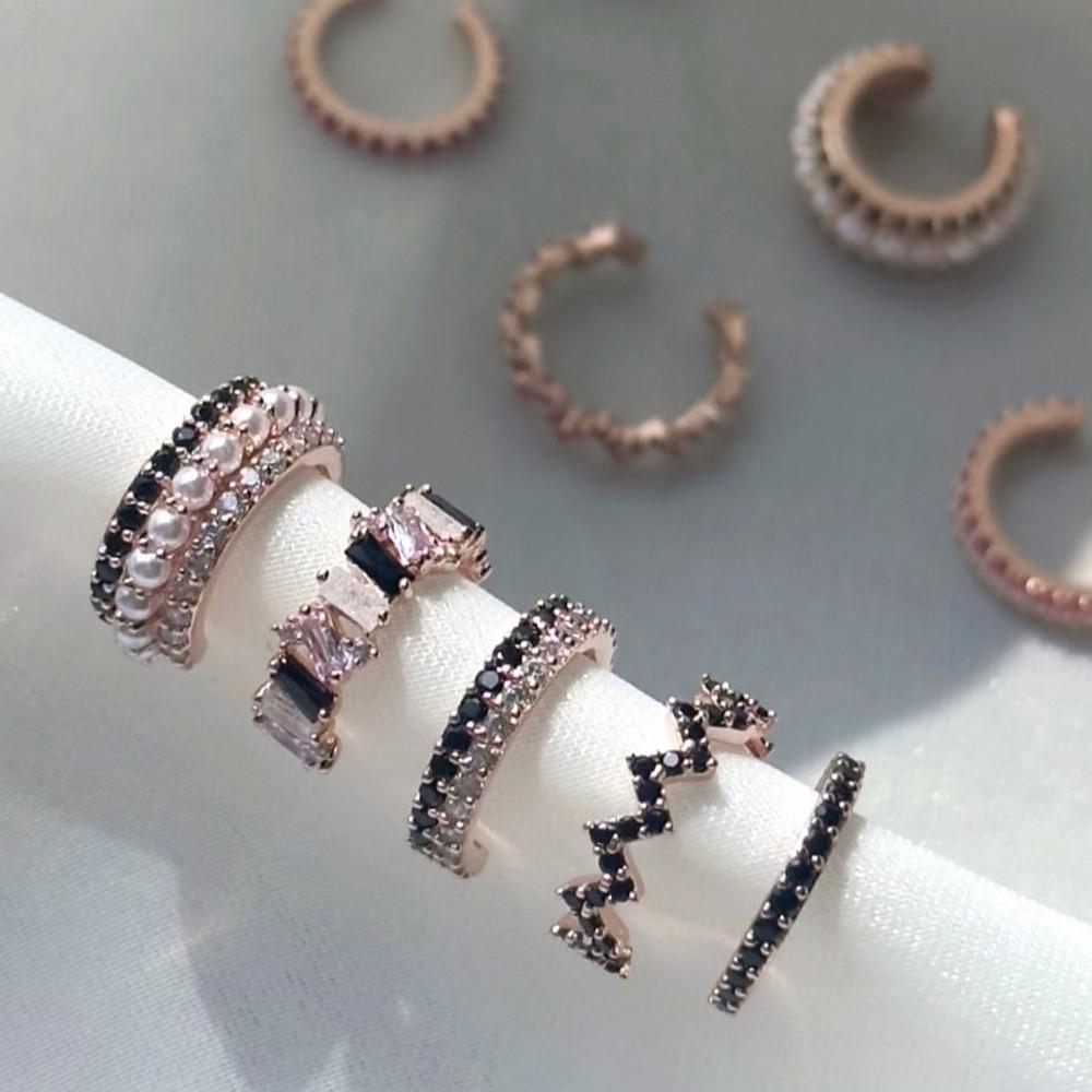 [데이엔더] 스타웨이 이어커프 5종 모음 귀안뚫는 화려한 큐빅 진주 귀찌