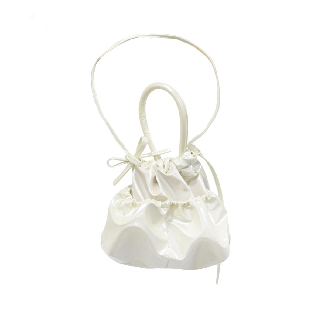 crumble mini basket - white