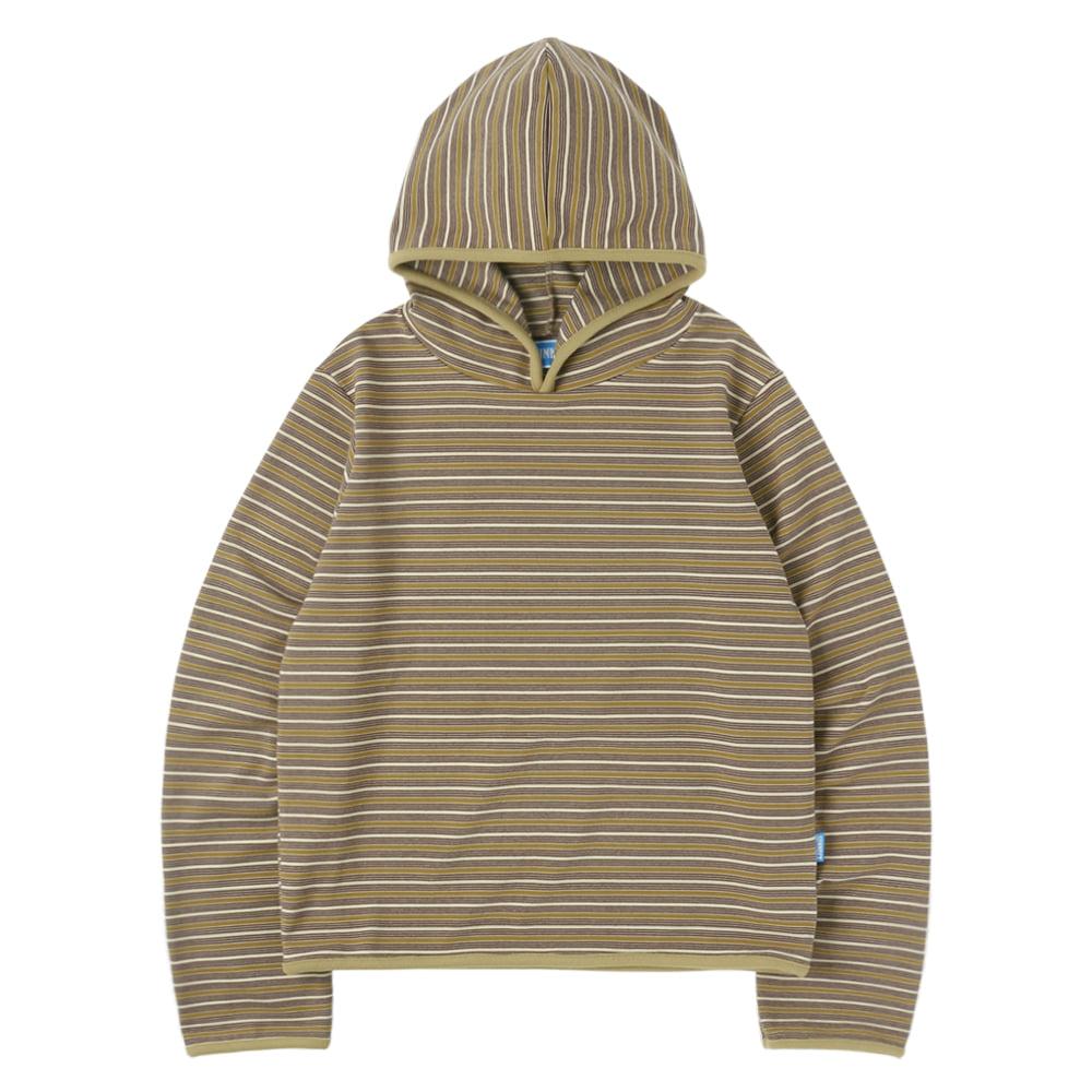 Stripe Taped Hoodie - Mustard