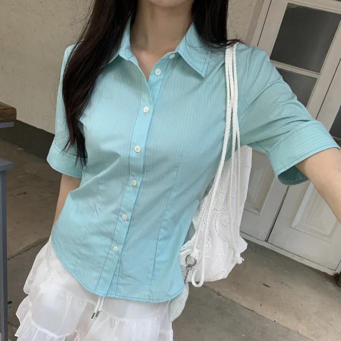 포인 5부 셔츠_2COLORS