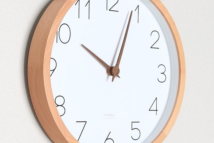 비치우드 무소음 벽시계 집들이 신혼 선물